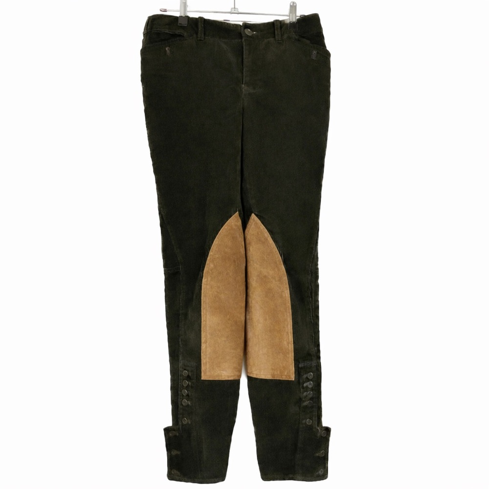 Ralph Lauren olive green Equestrian Corduroy Pants. Size 2 - Picture 2 of 2
